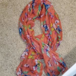 Butterfly Patterned Scarf